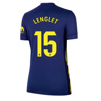 Billige Fotballdrakt Atletico Madrid Clement Lenglet #15 Replika Bortedrakt Dame 2025-26 Kortermet